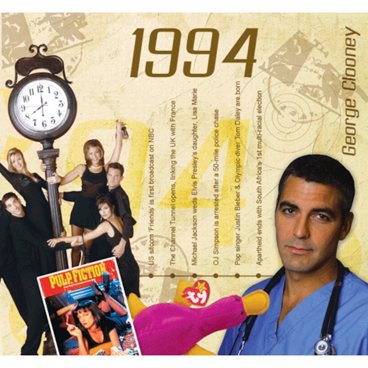 CD-kártya slágerekkel 1994-ből