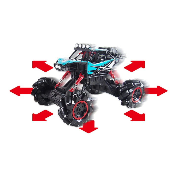 RC кола с дистанционно управление Drift Climbink King със звук и светлини /1:12 / 2.4GHZ Blue