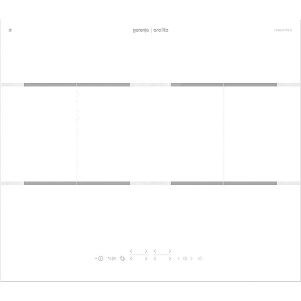 Plita incorporabila GORENJE IT646ORAW, electrica, 4 zone de gatit, alb