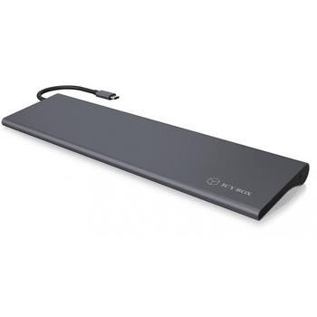 Statie de andocare , RaidSonic, IcyBox USB C HDMI miniDP VGA , gri Statie de andocare , RaidSonic, IcyBox USB C HDMI miniDP VGA , gri