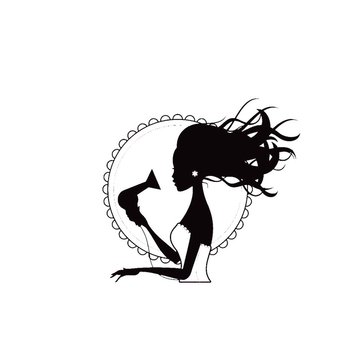 Sticker decorativ perete BEAUTY SALON 40X43 CM