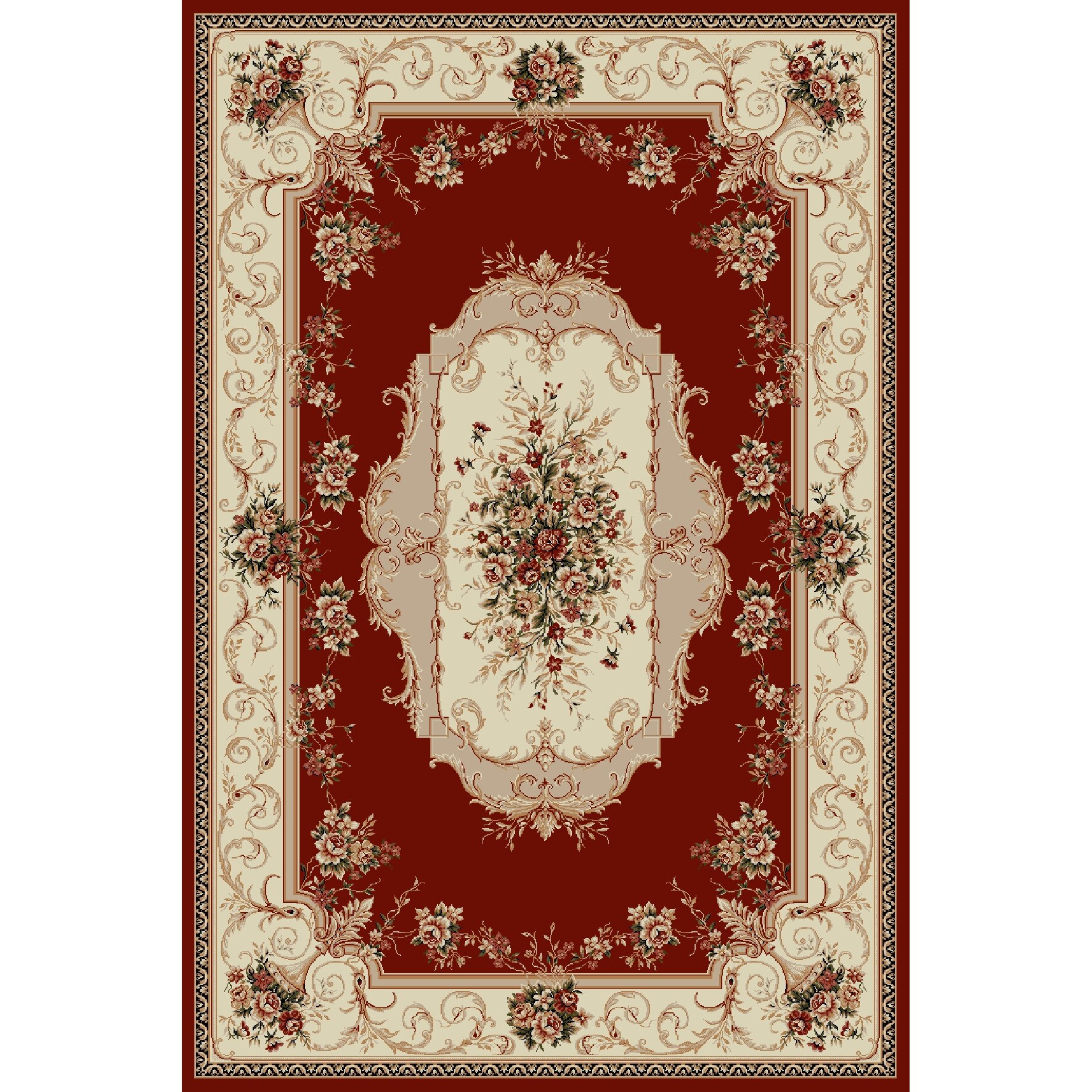 Covor Clasic, Lotos 507, Rosu, 150x300 cm, 1800 gr/mp, 1.5x3 m. Rosu 150 x 300