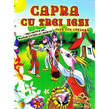 Capra cu trei iezi. Carte de colorat - Ion Creanga Capra cu trei iezi. Carte de colorat - Ion Creanga