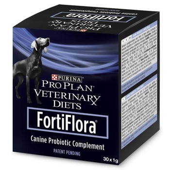 Supliment nutritiv, Pro Plan Veterinary Diets FortiFlora, Probiotic pentru caini, 30 de plicuri Supliment nutritiv, Pro Plan Veterinary Diets FortiFlora, Probiotic pentru caini, 30 de plicuri