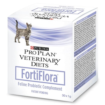 Supliment nutritiv, Pro Plan Veterinary Diets FortiFlora, Probiotic pentru pisici, 30 de plicuri Supliment nutritiv, Pro Plan Veterinary Diets FortiFlora, Probiotic pentru pisici, 30 de plicuri