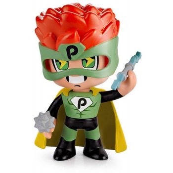 Figurina Famosa PinyPon Supererou cu Capa si Arma cu Fulgere Figurina Famosa PinyPon Supererou cu Capa si Arma cu Fulgere