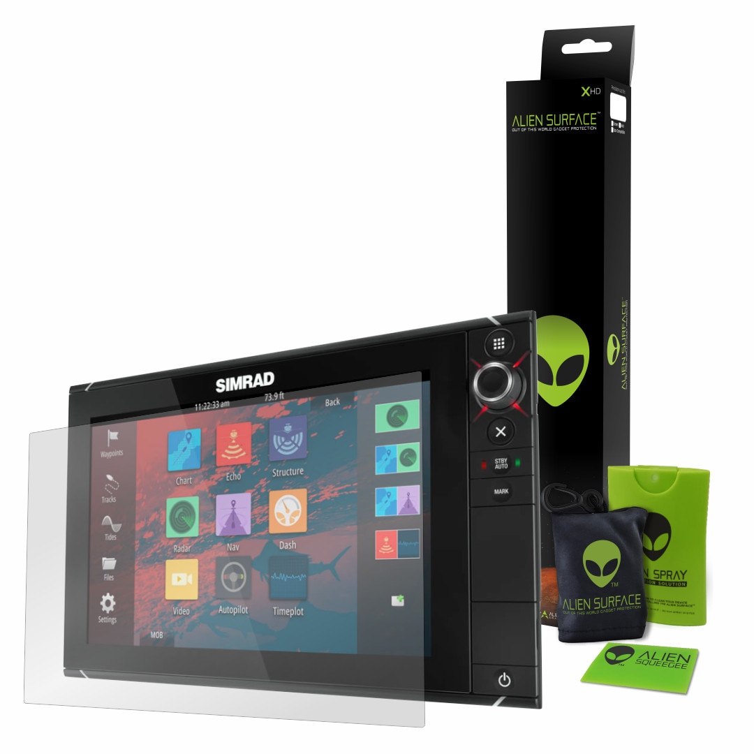 Folie Alien Surface XHD, Simrad NSS evo2 12 inch, protectie ecran + Alien Fiber Cadou