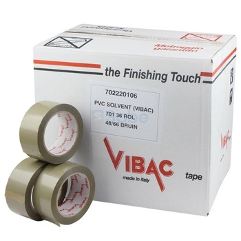 Banda Adeziva VIBAC Maro, 48mm x 60m, 36 Buc/Bax - Banda pentru Ambalare cu Adeziv Solvent Banda Adeziva VIBAC Maro, 48mm x 60m, 36 Buc/Bax - Banda pentru Ambalare cu Adeziv Solvent