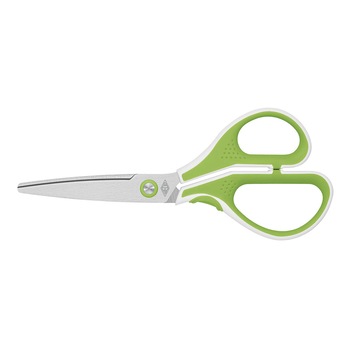 Foarfeca Wedo 17.5 cm verde cu grip, din otel inoxidabil Foarfeca Wedo 17.5 cm verde cu grip, din otel inoxidabil