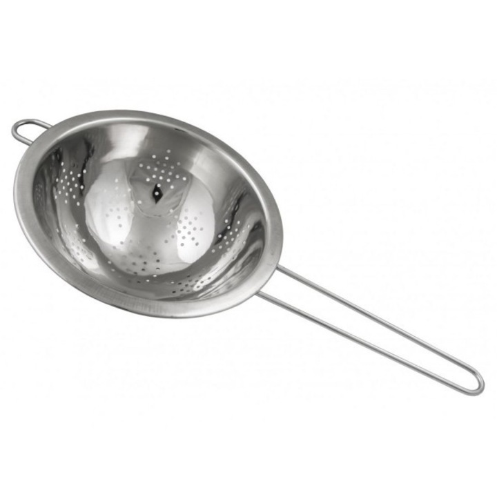 Strecuratoare cu coada KingHoff KH-1233, material inox, diametru 18 cm