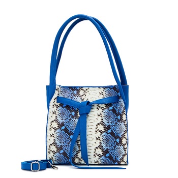 Geanta dama din piele naturala Dellaconte, Albastra DC-H6067 Geanta dama din piele naturala Dellaconte, Albastra DC-H6067