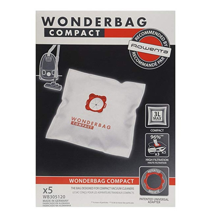 Set 5 saci de aspirator Rowenta WONDERBAG Compact WB305120
