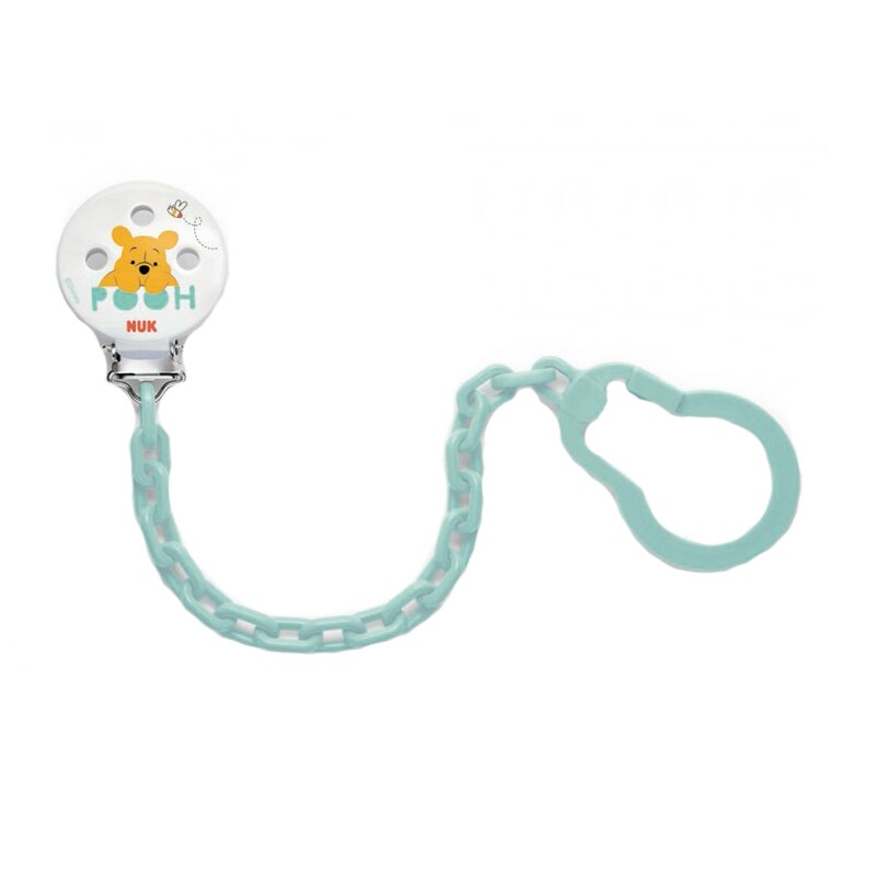 Lant pentru suzeta cu inel Nuk Winnie The Pooh 256256V, Multicolor 0+ luni