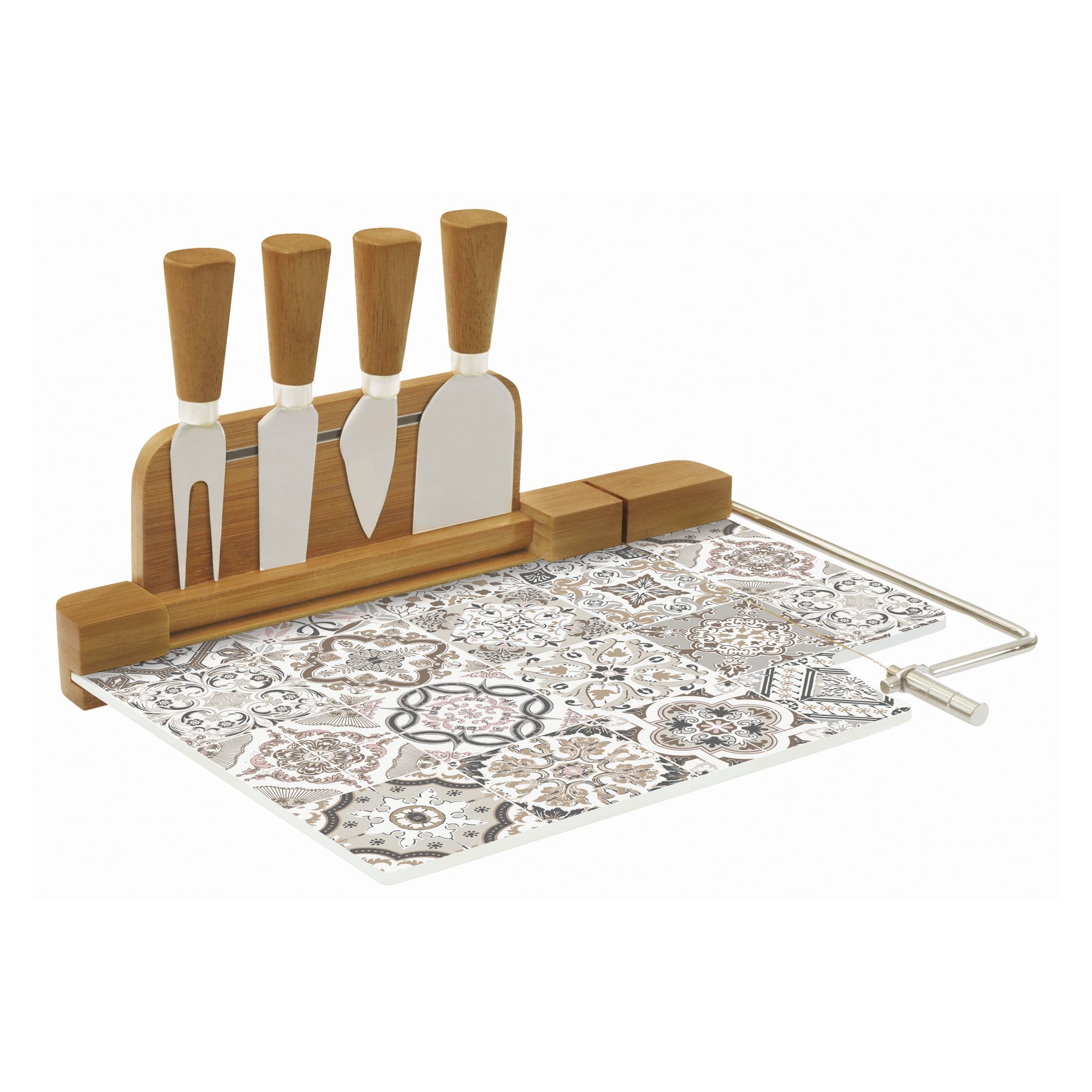 Set servire branzeturi 6 piese 