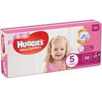 Scutece Huggies Ultra Comfort Mega Pack 5,Girl, 12-22 Kg, 56 buc