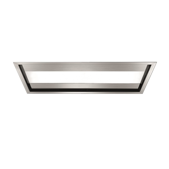 Pachet hota de plafon FALMEC NUVOLA L=90 cm si motor sub acoperis 1300 mc/h, Garantie 5 ani, Telecomanda, Inox, Fabricatie Italia