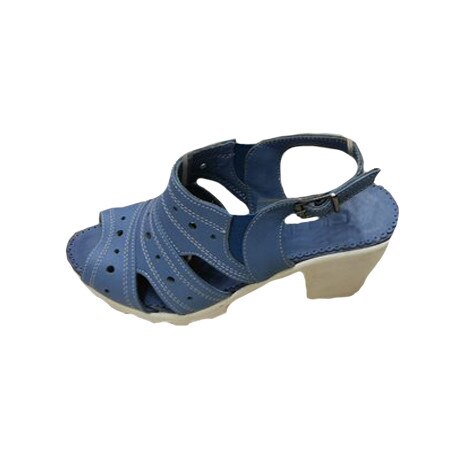 Sandale clasice de vara, model cu decupaje si perforatii rotunde,D&J Exclusive, Albastru