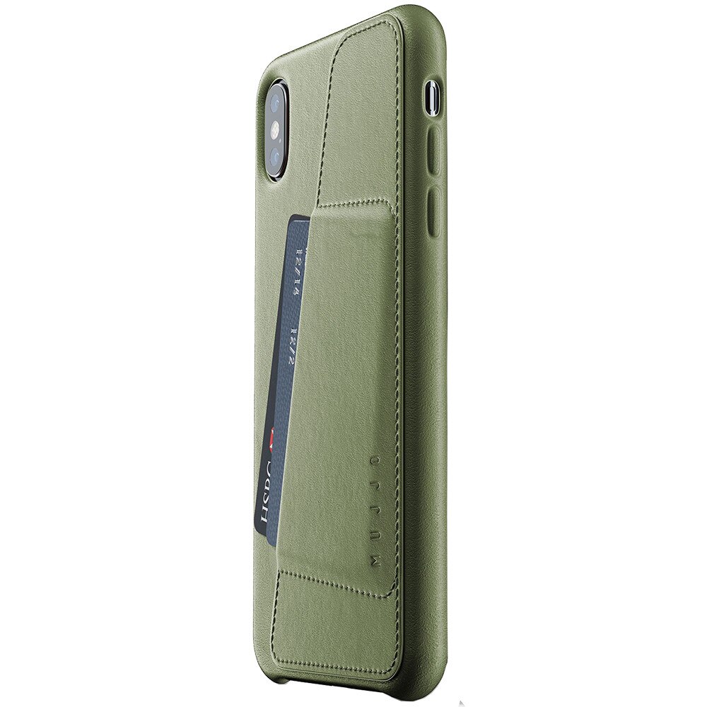 Husa Capac Spate Wallet Mujjo Apple iPhone Xs Max,Verde