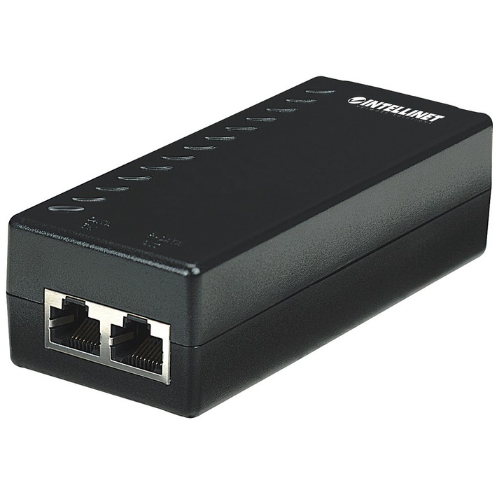 PoE Intellinet 802.3af adapter 15.4W adapter, 1-portos RJ45 Ethernet