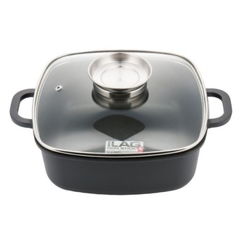 Roaster cu interior teflonat KingHoff KH-3871, capacitate 5.5 litri, capac yena cu picurator Roaster cu interior teflonat KingHoff KH-3871, capacitate 5.5 litri, capac yena cu picurator