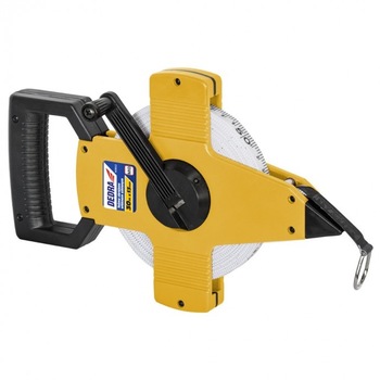 Ruleta banda PVC, maner Abs, 50m x 13mm Dedra Ruleta banda PVC, maner Abs, 50m x 13mm Dedra