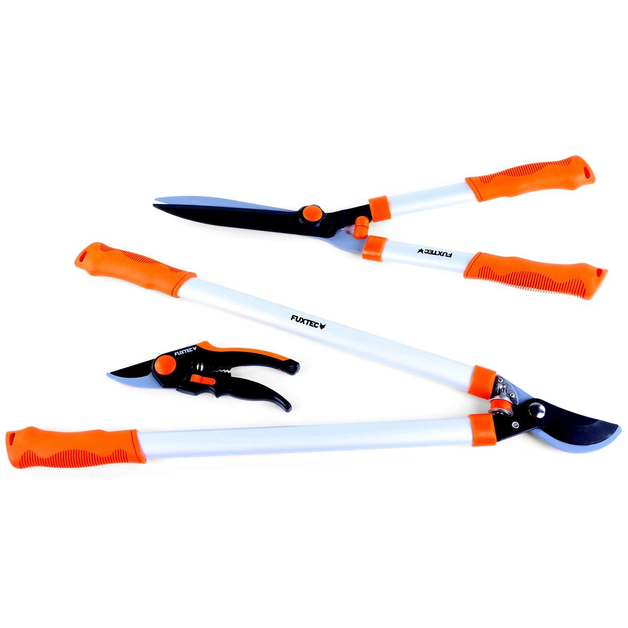 Foarfece gradinarit premium, Fuxtec, FX-SPS3, Set 3 buc