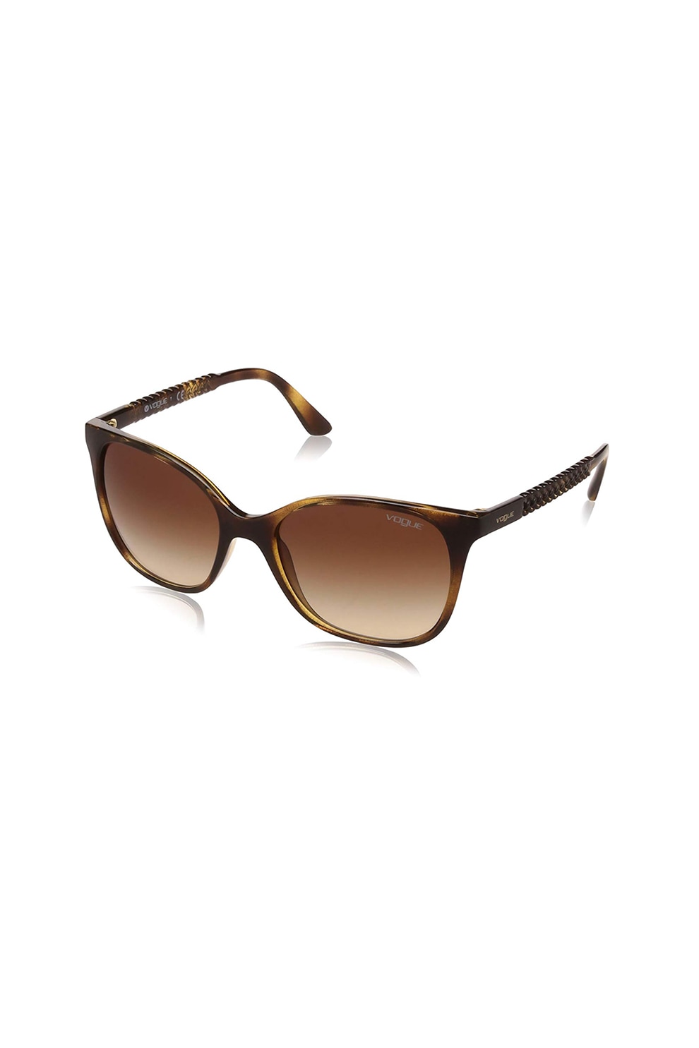Vogue, Ochelari de soare butterfly, Negru/Maro, 54-18-135 Standard