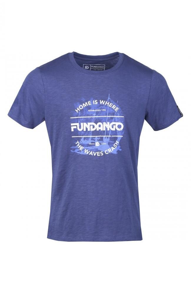Tricou Fundango Basic T Logo 20 Albastru Insignia