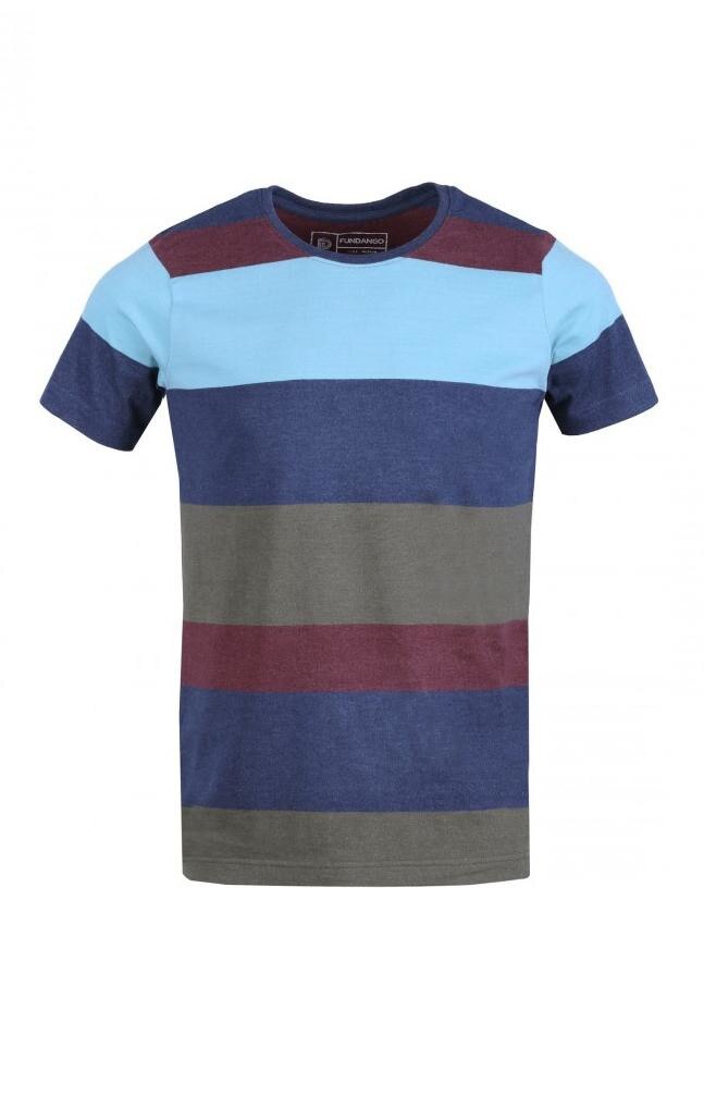 Tricou Fundango Jaggy Stripe Multicolor