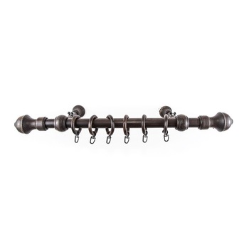 Galerie lemn masiv, culoare wenge, model ARES, 160 cm, accesorii incluse, KIT COMPLET Galerie lemn masiv, culoare wenge, model ARES, 160 cm, accesorii incluse, KIT COMPLET