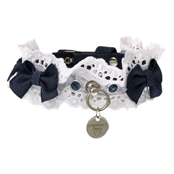 Zgarda decor dantela si cristale Swarovski 25 cm- Angelica - F2021 Zgarda decor dantela si cristale Swarovski 25 cm- Angelica - F2021