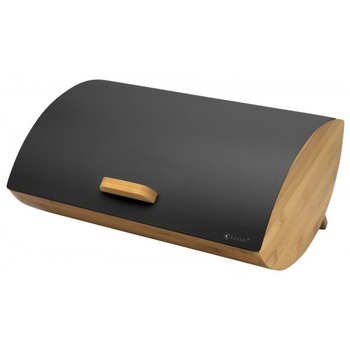 Cutie pentru paine Kassel 93512, capac inox, corp bambus, lungime 35 cm Cutie pentru paine Kassel 93512, capac inox, corp bambus, lungime 35 cm