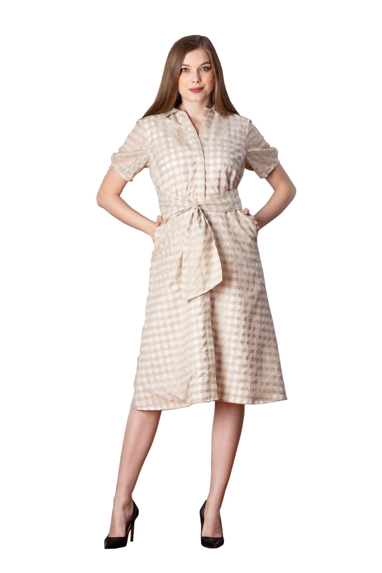 Rochie de zi in carouri, Amia