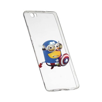 Husa de protectie Minion Avengers pentru Huawei P8 Lite, rezistenta la uzura, anti-alunecare, din silicon Premium, 203 Husa de protectie Minion Avengers pentru Huawei P8 Lite, rezistenta la uzura, anti-alunecare, din silicon Premium, 203