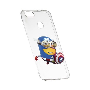 Husa de protectie Minion Avengers pentru HTC Desire 12 Plus, rezistenta la uzura, anti-alunecare, din silicon Premium, 203 Husa de protectie Minion Avengers pentru HTC Desire 12 Plus, rezistenta la uzura, anti-alunecare, din silicon Premium, 203