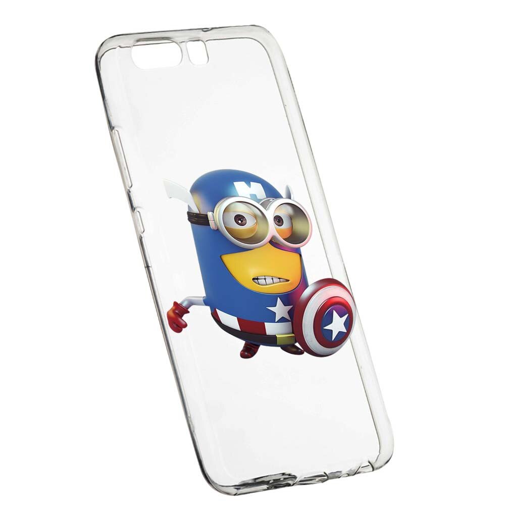 Husa de protectie Minion Avengers pentru Huawei Honor 9, rezistenta la uzura, anti-alunecare, din silicon Premium, 203