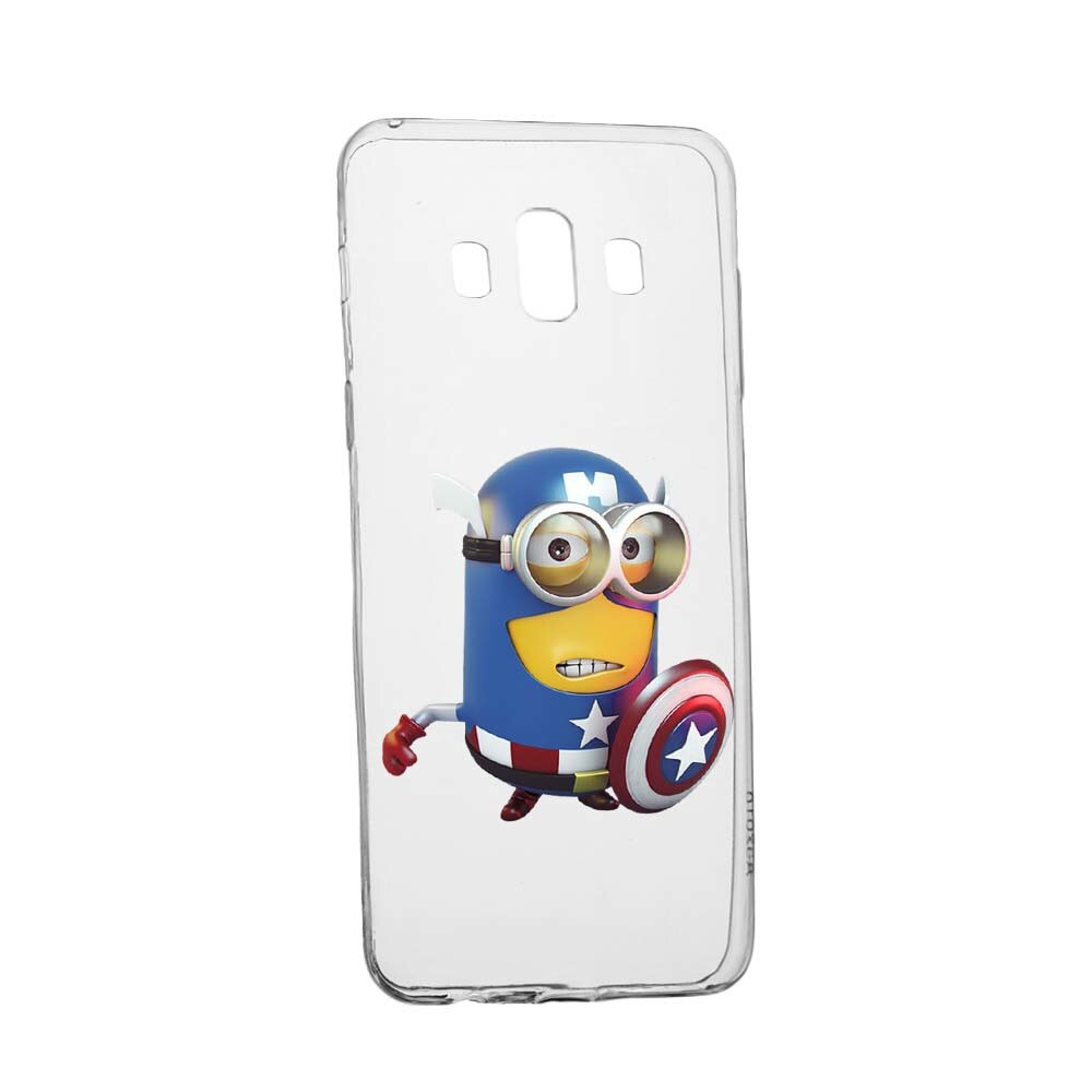 Husa de protectie Minion Avengers pentru Samsung Galaxy J6 Plus 2018, rezistenta la uzura, anti-alunecare, din silicon Premium, 203