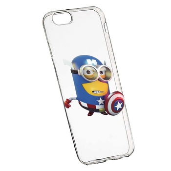 Husa de protectie Minion Avengers pentru Huawei Y5 2018, rezistenta la uzura, anti-alunecare, din silicon Premium, 203 Husa de protectie Minion Avengers pentru Huawei Y5 2018, rezistenta la uzura, anti-alunecare, din silicon Premium, 203