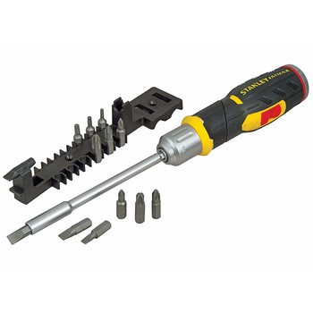 Surubelnita 13 piese clichet multifunctionala cu biti , maner rotativ, Stanley Fatmax Surubelnita 13 piese clichet multifunctionala cu biti , maner rotativ, Stanley Fatmax