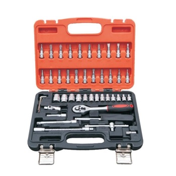 Trusa chei tubulare si biti 46 Piese Trusa chei tubulare si biti 46 Piese