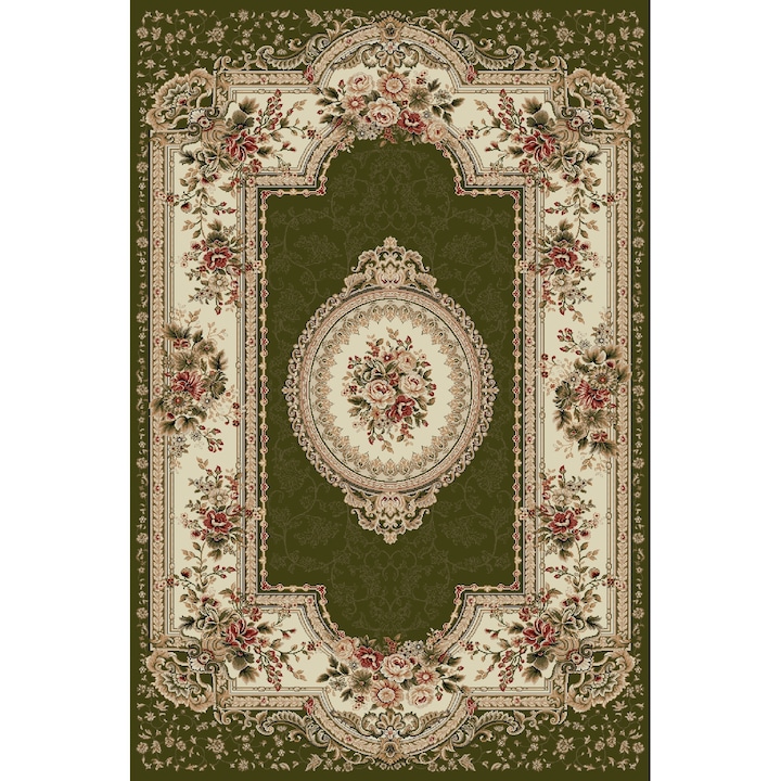 Klasszikus szőnyeg, Lotos 571-310, 50x80 cm, Zöld