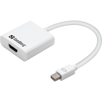 Adaptor cu cablu , Sandberg , Mini DisplayPort > HDMI , alb Adaptor cu cablu , Sandberg , Mini DisplayPort > HDMI , alb