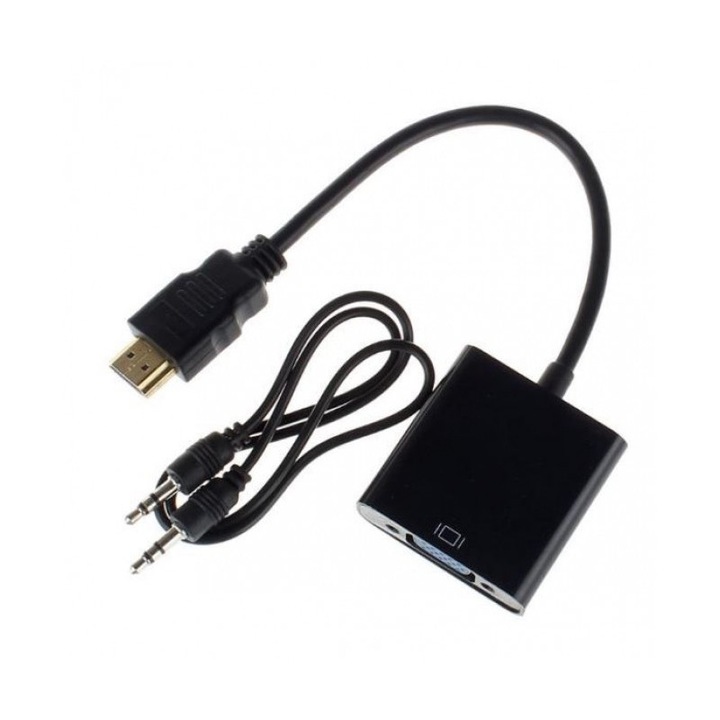 adaptor NEXT, HDMI la VGA cu cablu audio