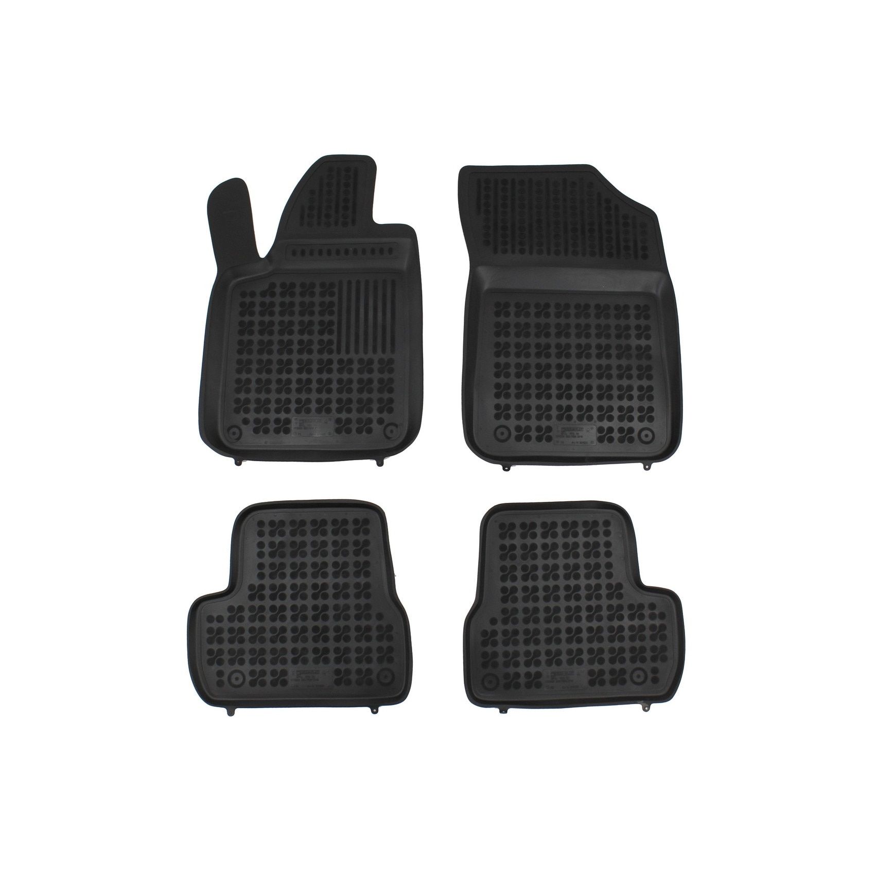Set 4 Covorase Presuri Auto Negru din Cauciuc compatibil cu CITROEN DS3 (2009 -2016)
