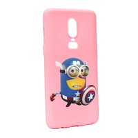 Husa de protectie Minion Avengers pentru OnePlus 6, rezistenta la uzura, anti-alunecare, din silicon Premium, P203