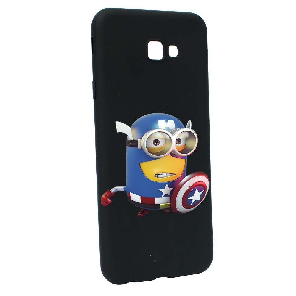 Husa de protectie Minion Avengers pentru Samsung Galaxy J4 Plus, rezistenta la uzura, anti-alunecare, din silicon Premium, B203