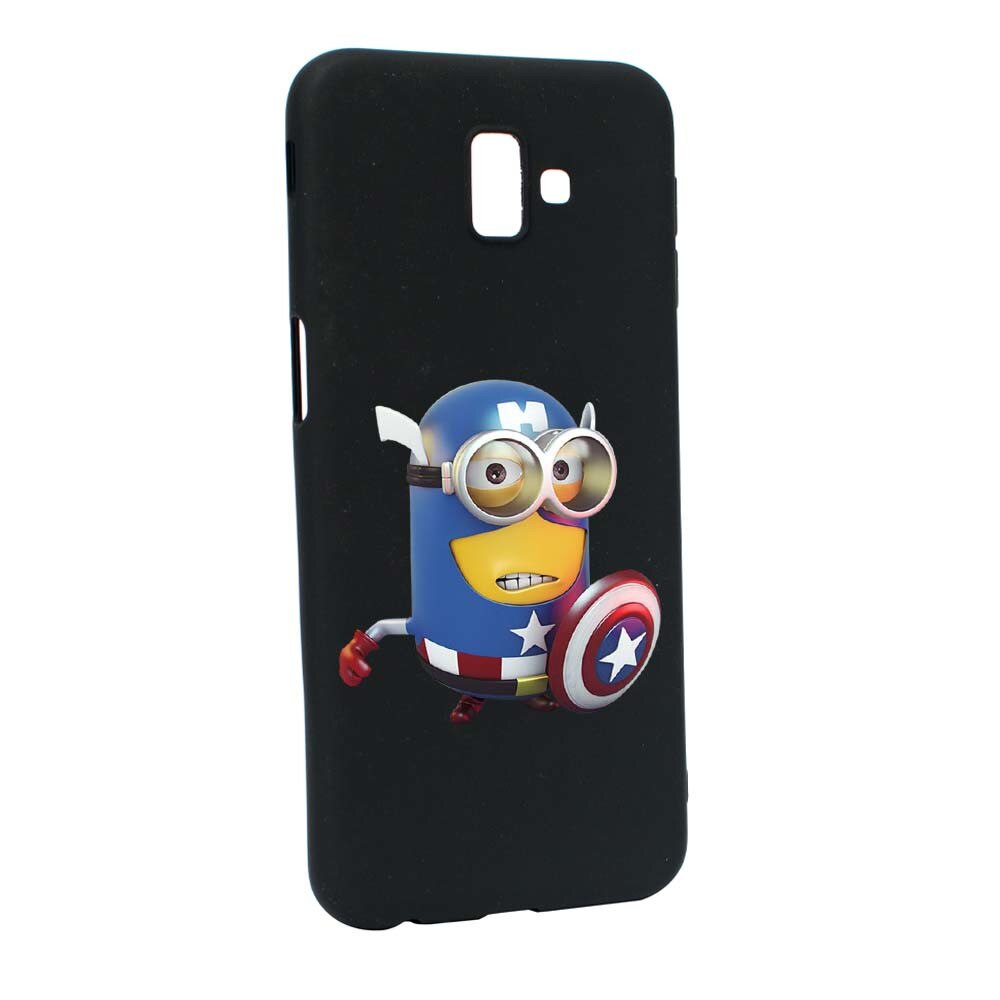 Husa de protectie Minion Avengers pentru Samsung Galaxy J6 Plus / J6 Prime, rezistenta la uzura, anti-alunecare, din silicon Premium, B203