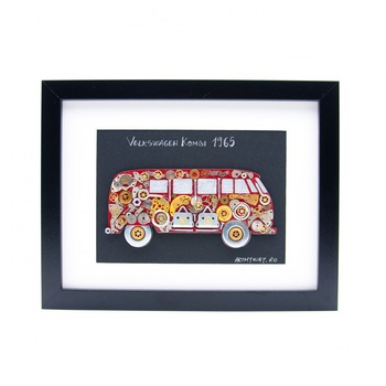 Tablou Volkswagen Kombi 1965 Colectia ART my Cars Tablou Volkswagen Kombi 1965 Colectia ART my Cars