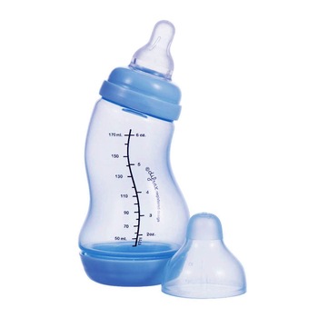 Biberon anticolici, Difrax, fara BPA, albastru inchis , 170 ml Biberon anticolici, Difrax, fara BPA, albastru inchis , 170 ml
