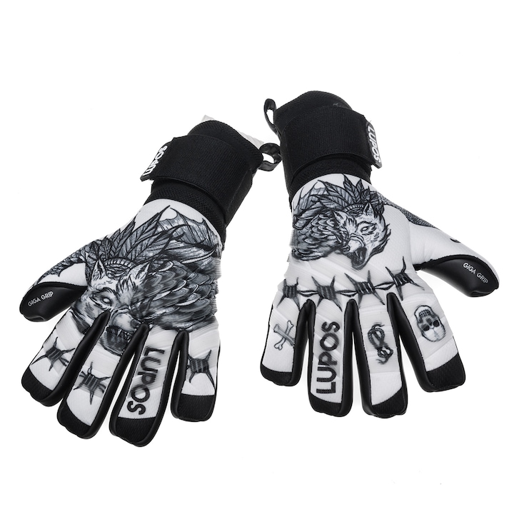 Вратарски ръкавици Lupos, Латексова длан, размер 8